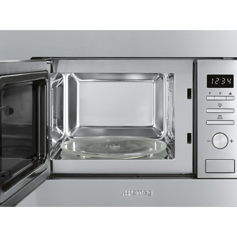 Micro-ondes encastrable avec grill SMEG FMI017X — 17 L, 700 W, inox | Electro‑Choc