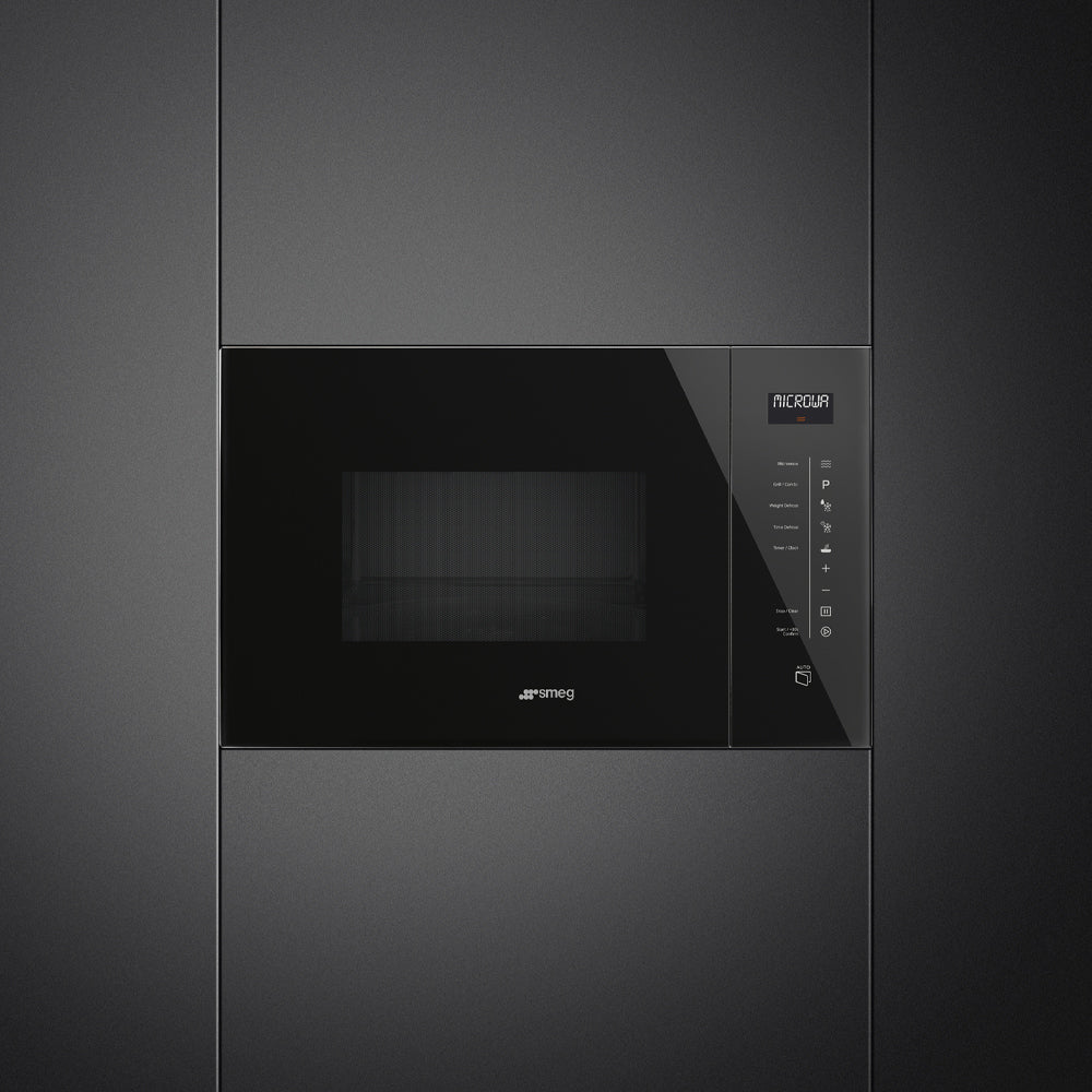 Micro-ondes encastrable SMEG FMI125N Noir – 25 L – Gril – 900 W