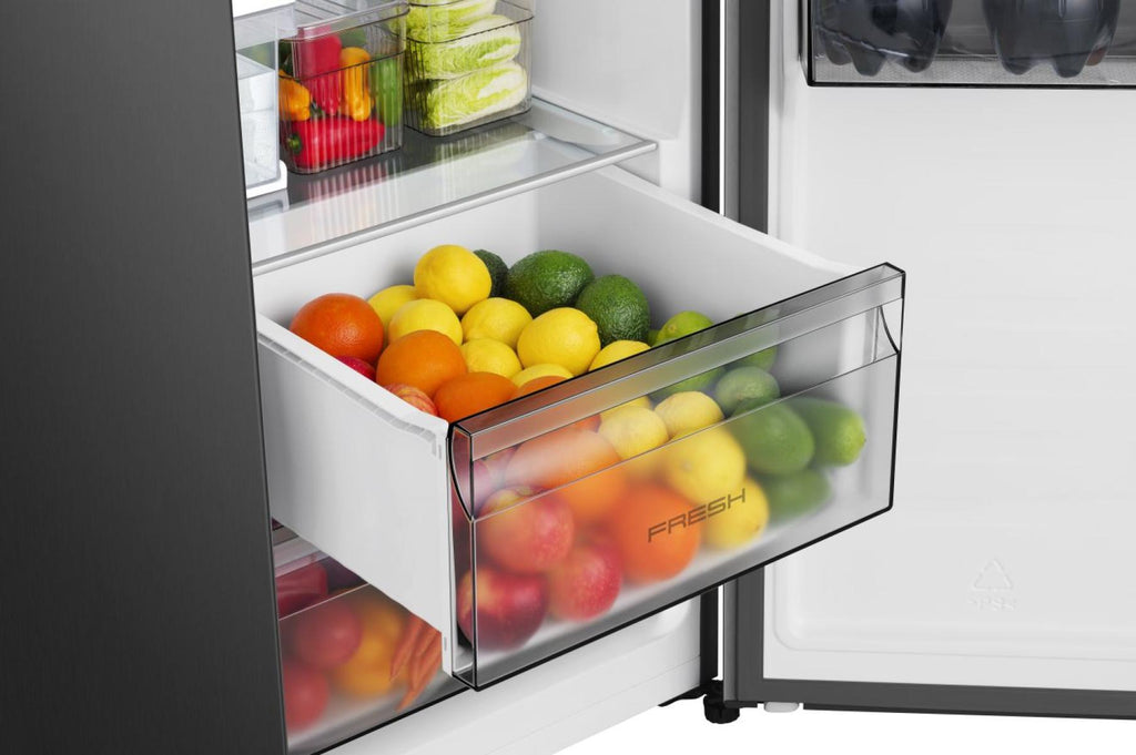 Réfrigérateur Side by Side HISENSE RS5P528STFE — 528 L — Total No Frost — Distributeur eau & glace — Inverter
