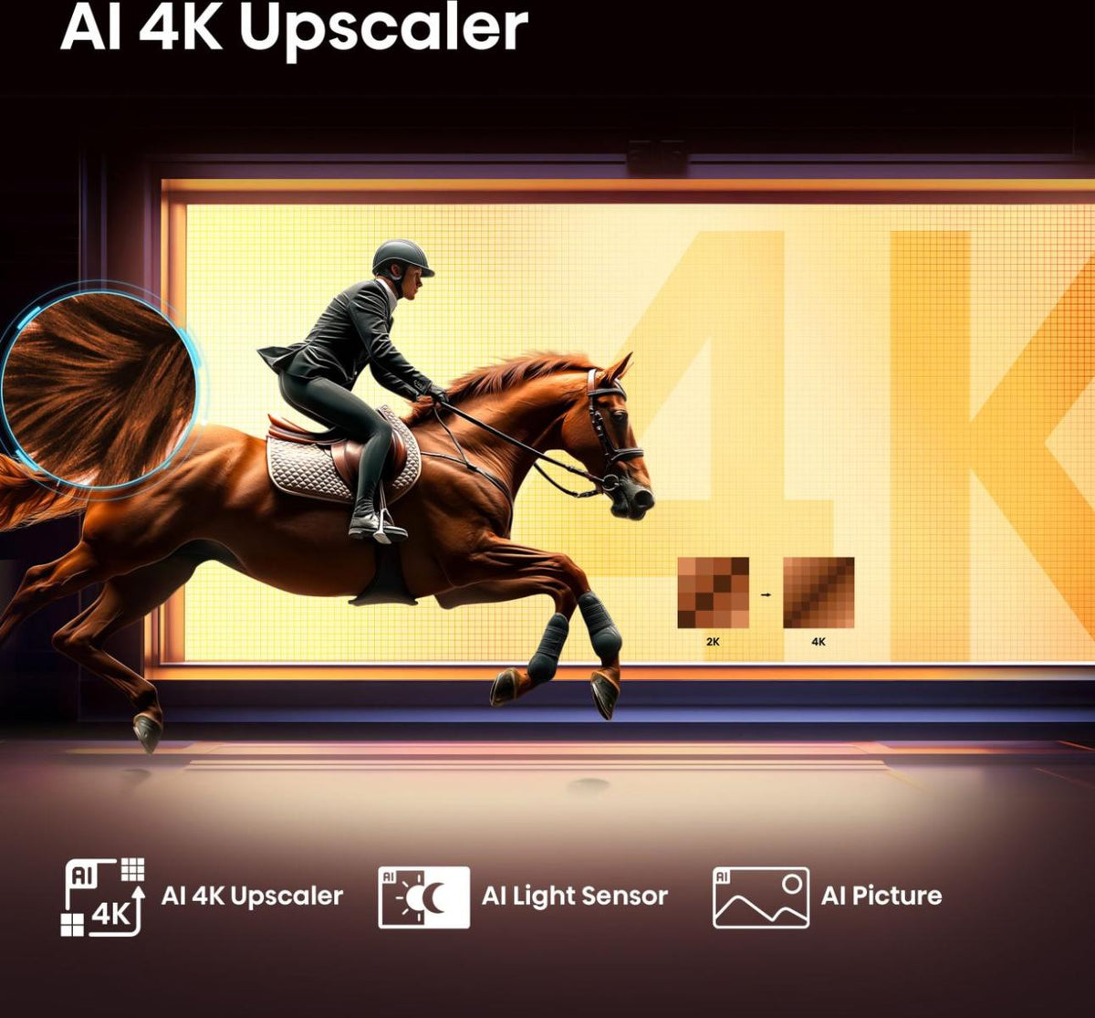 TV HISENSE 50E7Q QLED 4K Smart TV — 126 cm (50"), Dolby Vision & Atmos, VIDAA, Game Mode Plus