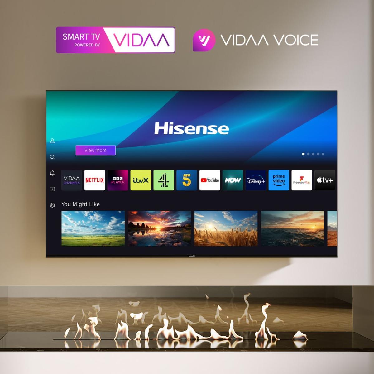 HISENSE 55U69NQ Mini-LED ULED 4K Smart TV — 139 cm (55"), Dolby Vision IQ & Atmos, VIDAA, 600 nits