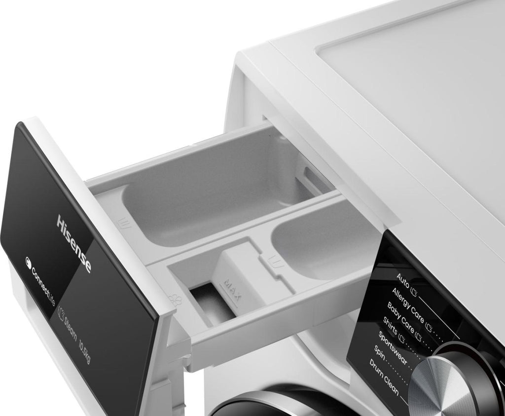 Wasmachine HISENSE WF3E1043BWQ - 10,5 kg - 1400 tpm - Stoom