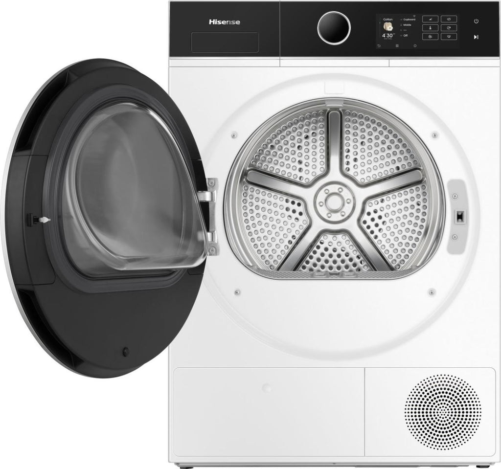 Sèche-linge Pompe à Chaleur HISENSE DH5I104BWAB — 10 kg, Classe A, Moteur Inverter, WiFi ConnectLife, Vapeur