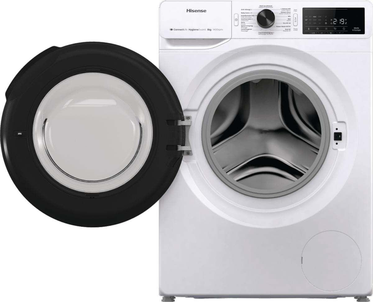 Wasmachine HISENSE WF3V843BW - 8kg - 1400 tpm - Geconnecteerd
