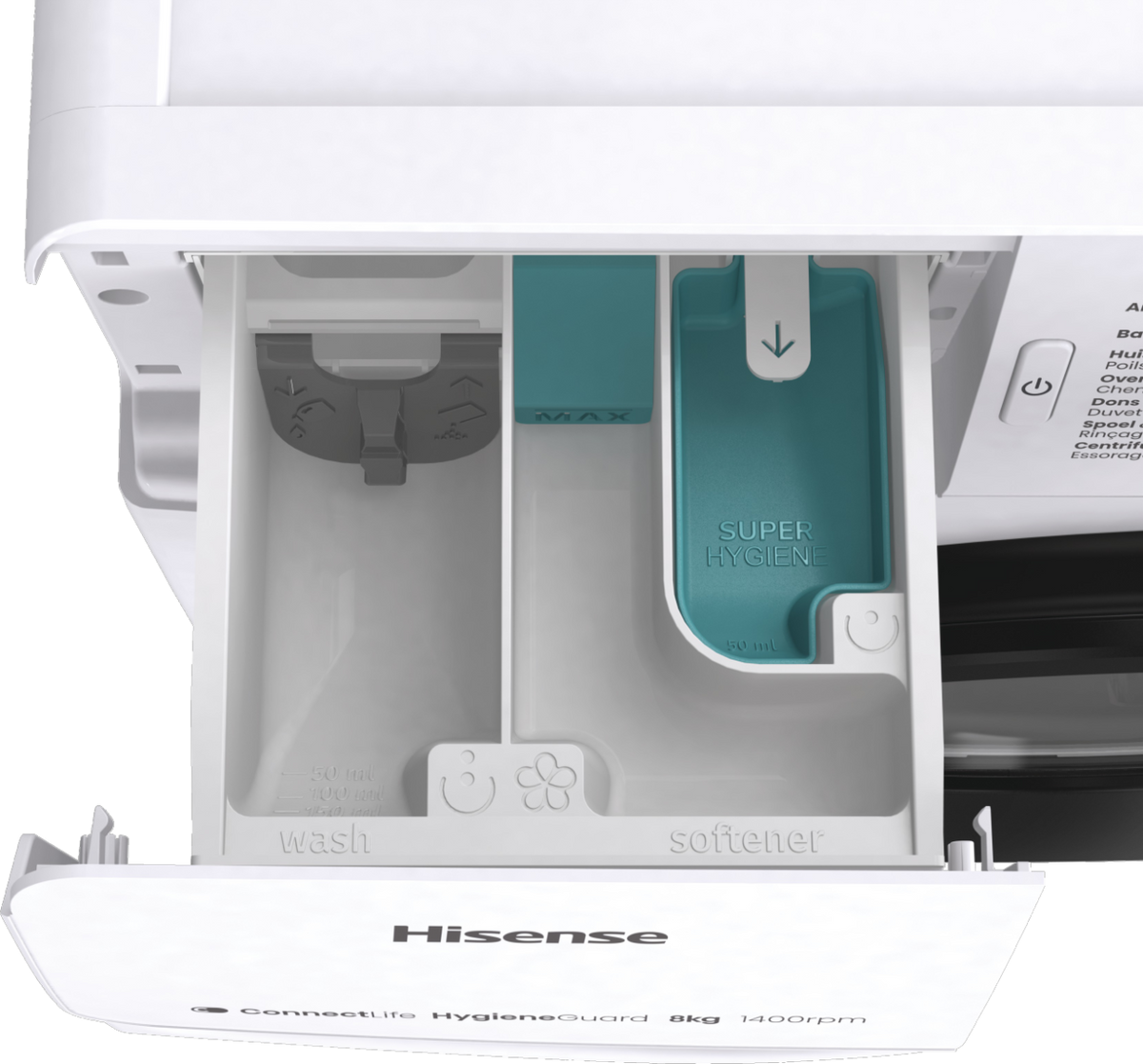 Wasmachine HISENSE WF3V843BW - 8kg - 1400 tpm - Geconnecteerd