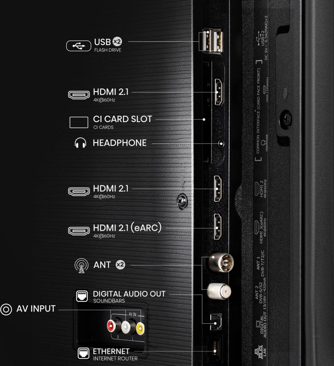 TV HISENSE 50E7Q QLED 4K Smart TV — 126 cm (50"), Dolby Vision & Atmos, VIDAA, Game Mode Plus