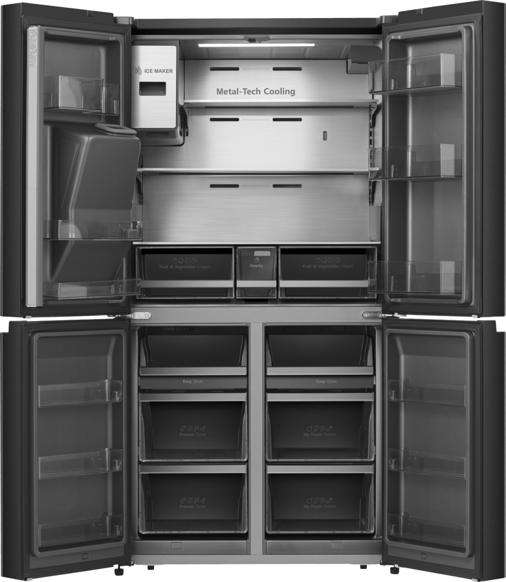 Réfrigérateur side by side HISENSE RQ760N4IFE - 577 L -Tablette - Total No Frost - Noir