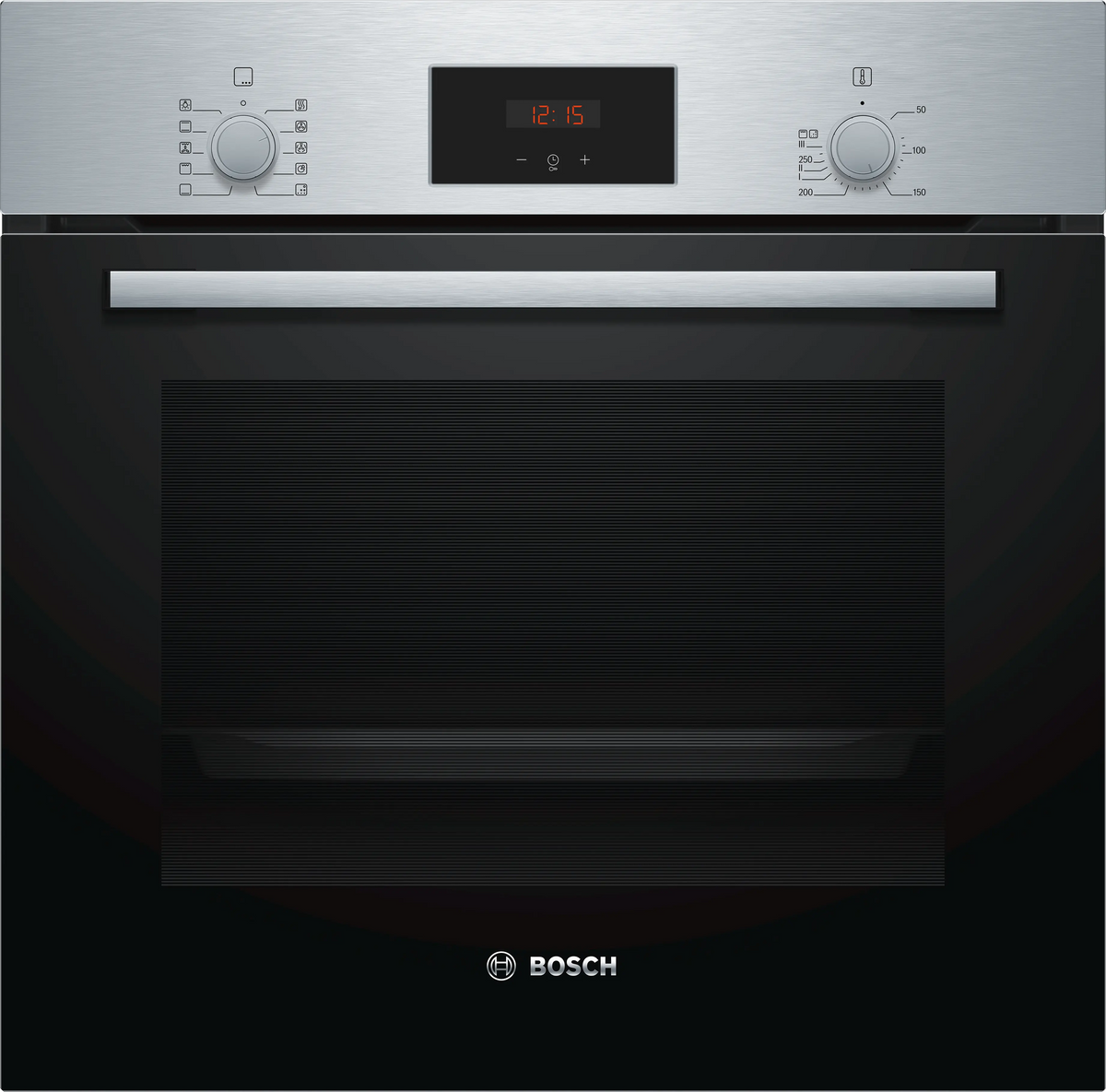 Inbouw oven BOSCH HBF154ES0F Serie 2 — 66 L, 3D hetelucht, EcoClean Direct, Klasse A, Inox