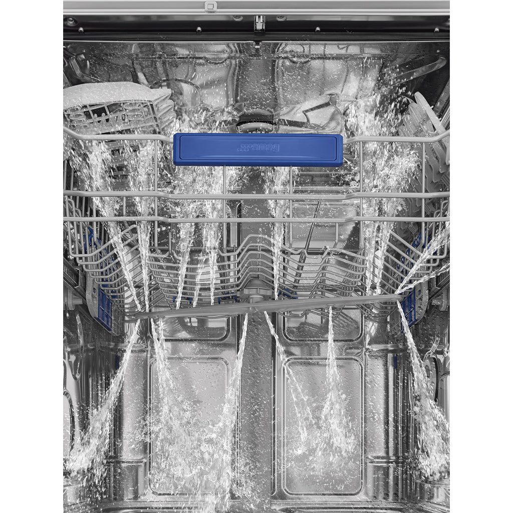 Lave-vaisselle intégrable Smeg PL254CX — 60 cm, 13 couverts, classe C, 45 dB, bandeau inox et Dry Assist+