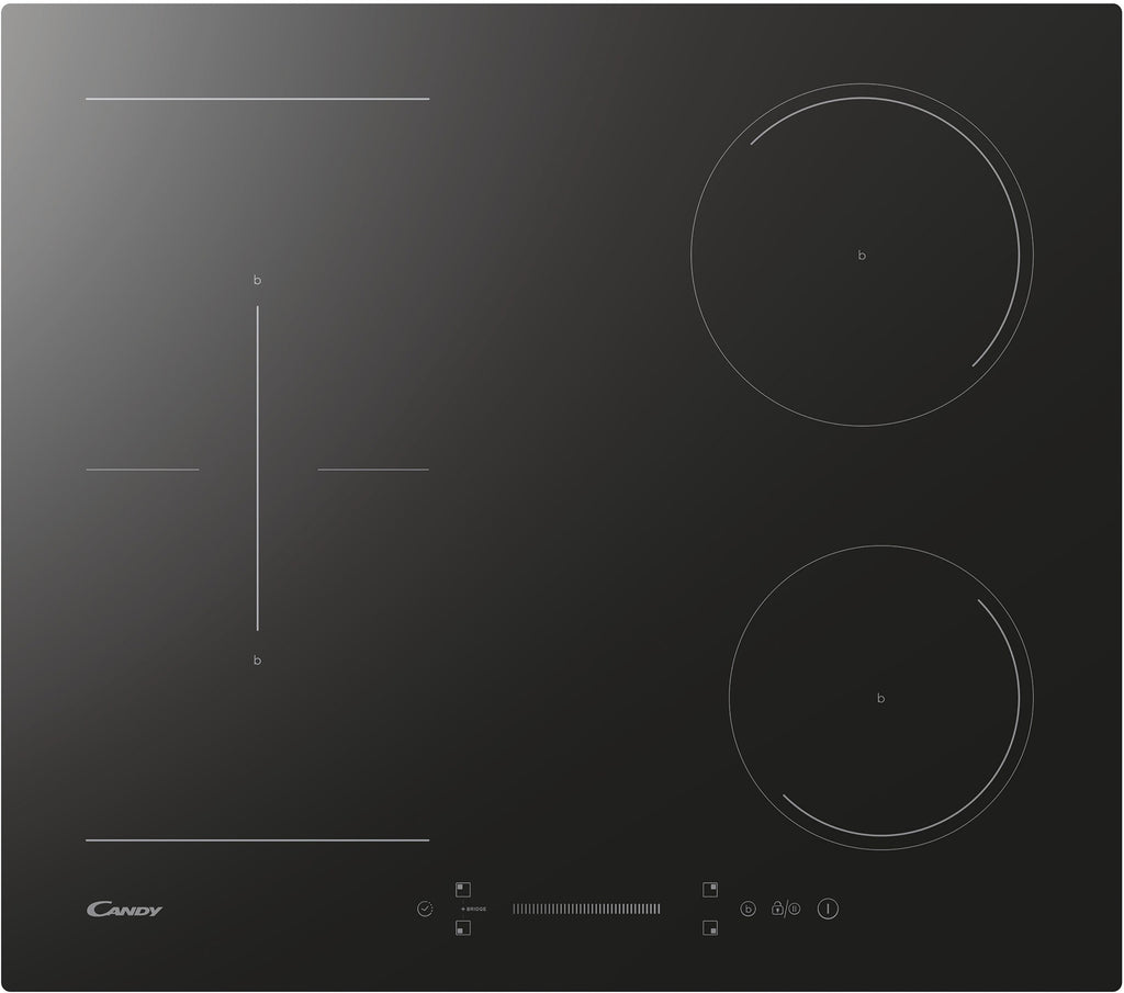 Table à induction CANDY CTP644SCBB — 60 cm, 4 foyers, Twin Power, Monoslider, Noir | Electro‑Choc