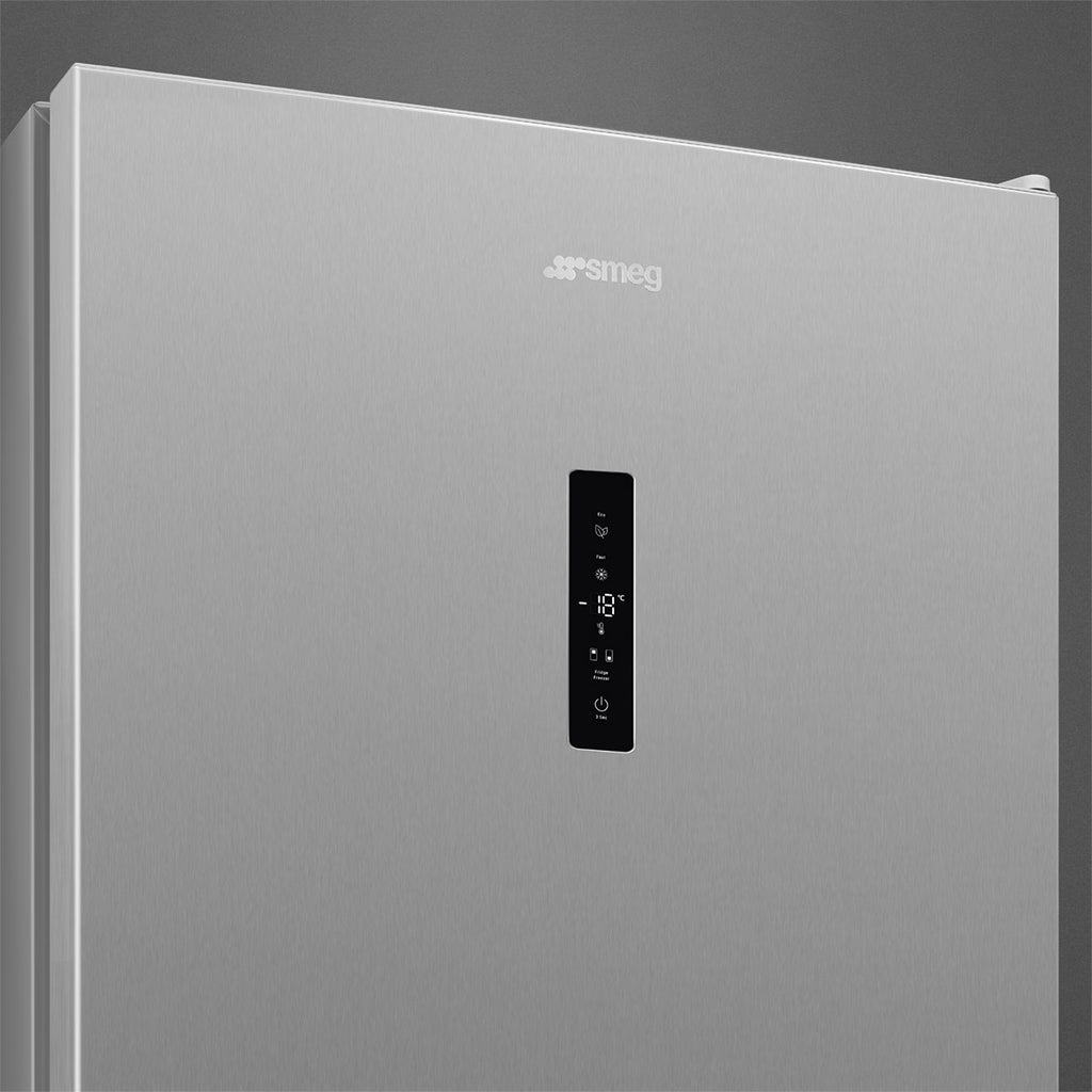 Réfrigérateur combiné SMEG RC18XDNC – 300 L – No Frost – Inox Look – Classe C