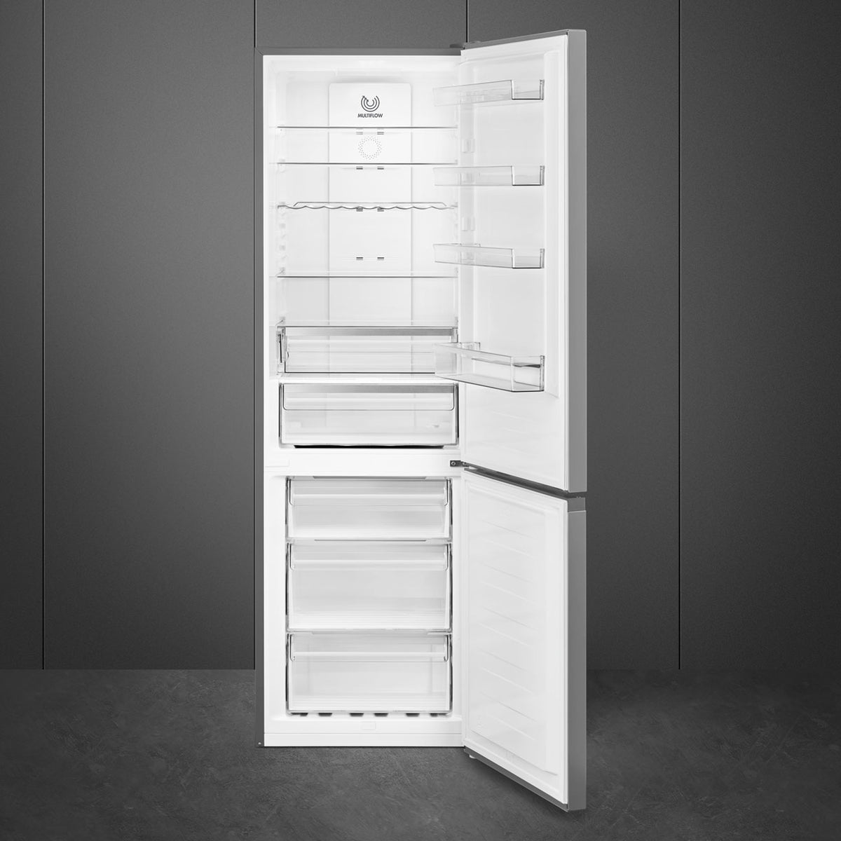 Réfrigérateur combiné Smeg RC20XDNC Inox Look — 331 L, No Frost total, classe C, 35 dB et compresseur Inverter