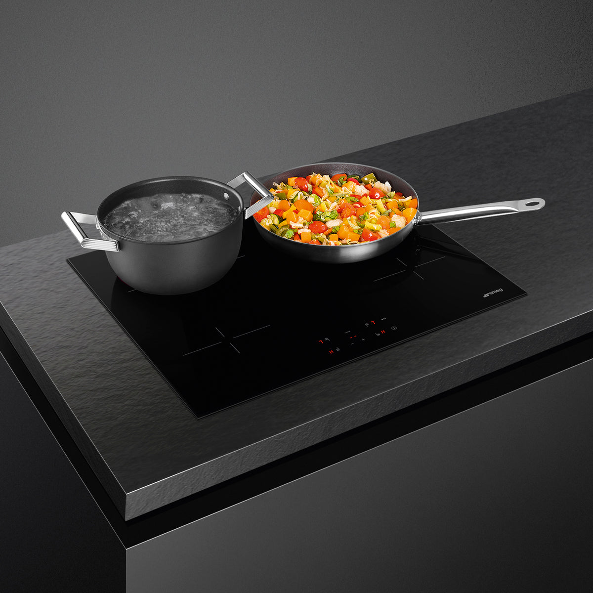 Table de cuisson vitrocéramique SMEG SE264TD2 — 60 cm, 4 zones, commandes tactiles | Electro‑Choc