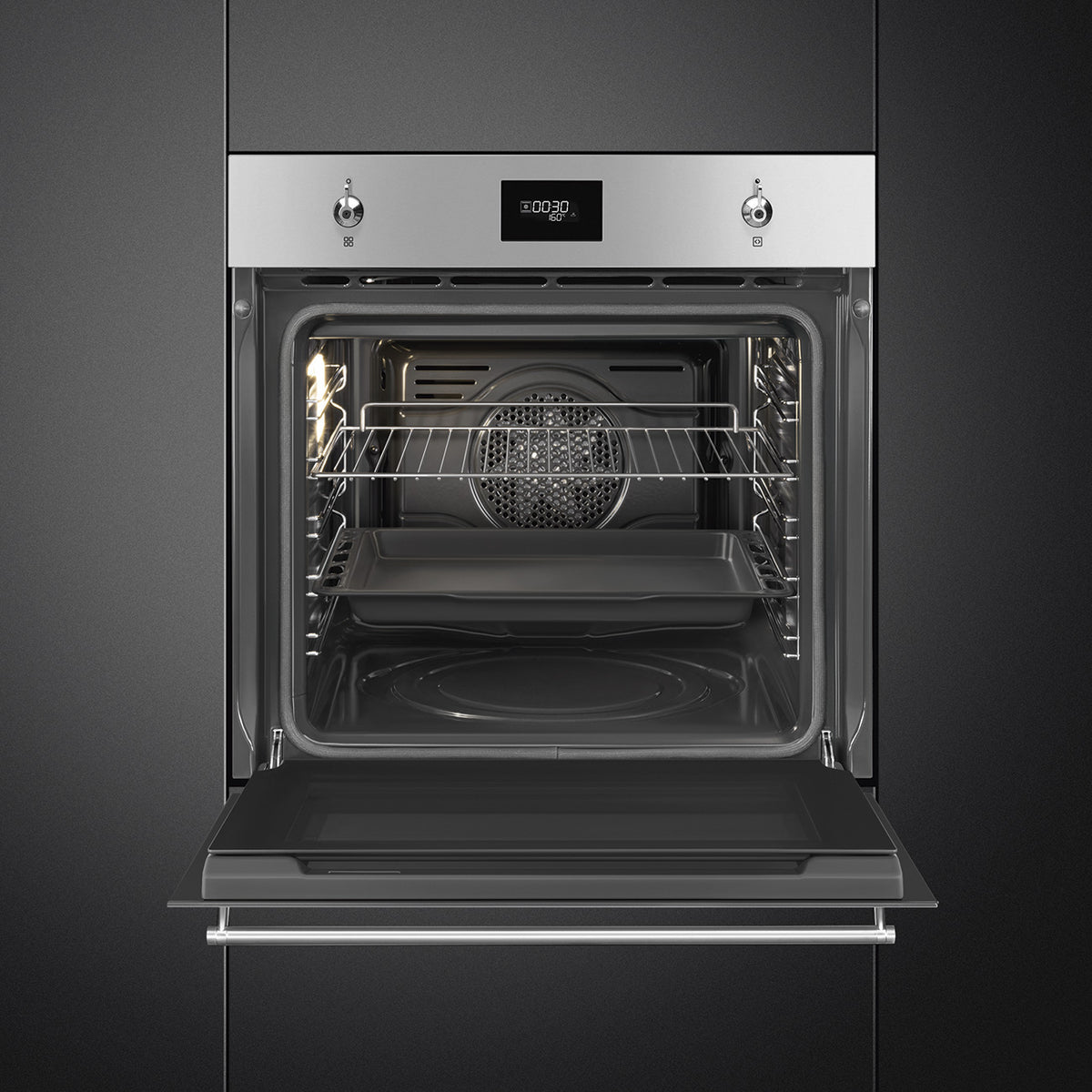 Four encastrable pyrolyse SMEG SFP6301TVX Inox – 70 L – Chaleur tournante – Classe A+