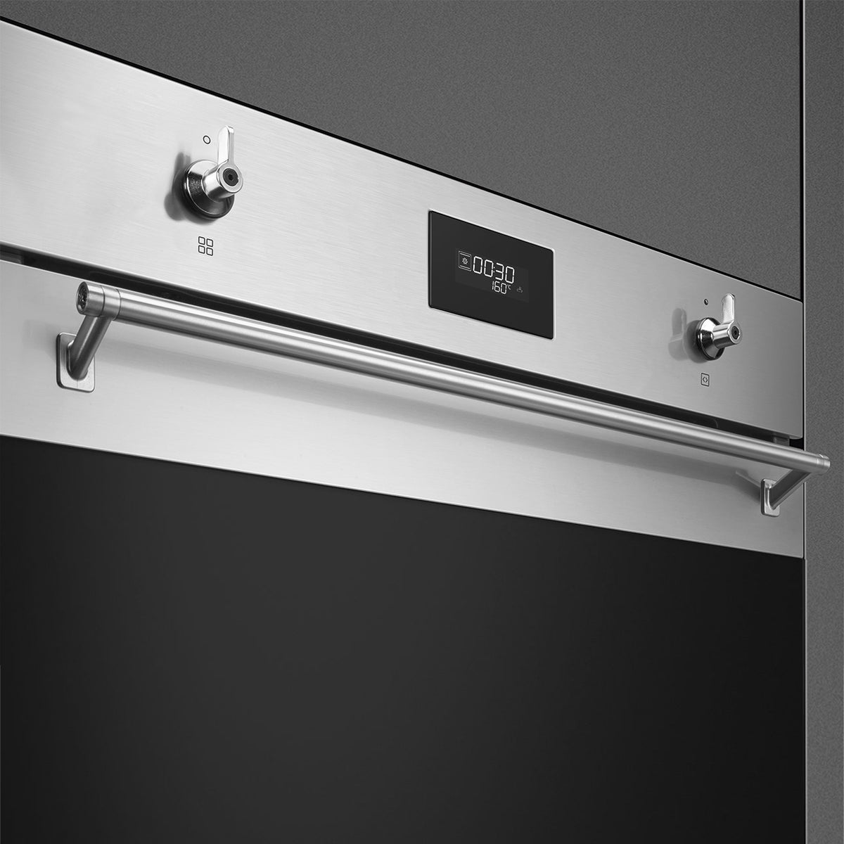 Four encastrable pyrolyse SMEG SFP6301TVX Inox – 70 L – Chaleur tournante – Classe A+