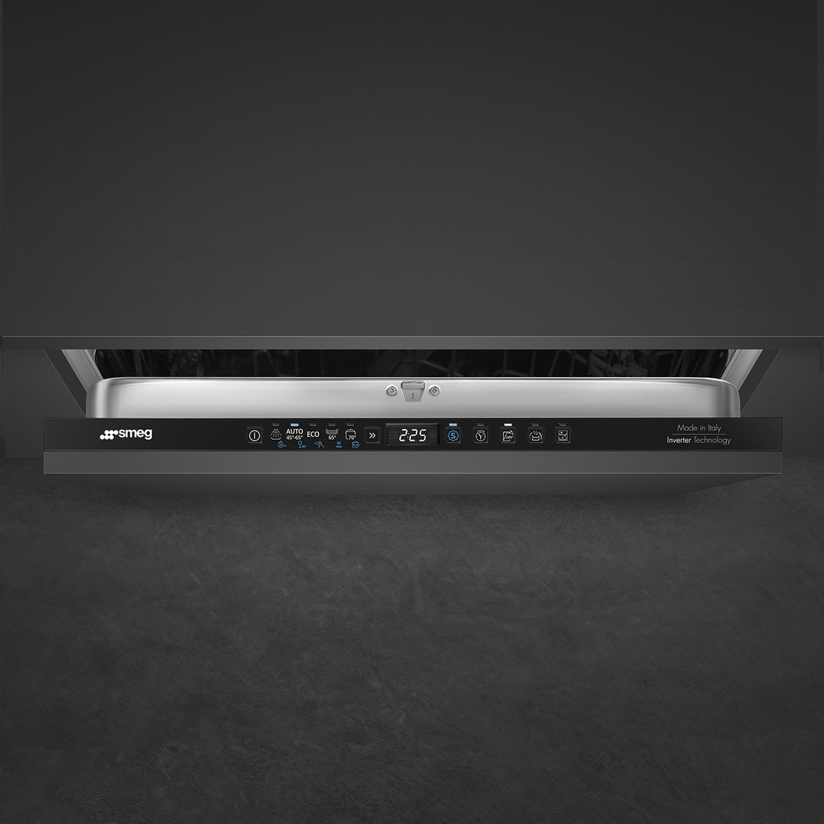 Lave-vaisselle encastrable SMEG STL322B 60 cm — 13 couverts — Classe B — 42 dB — Dry Assist+ — 3 paniers FlexiDuo — FlexiFit