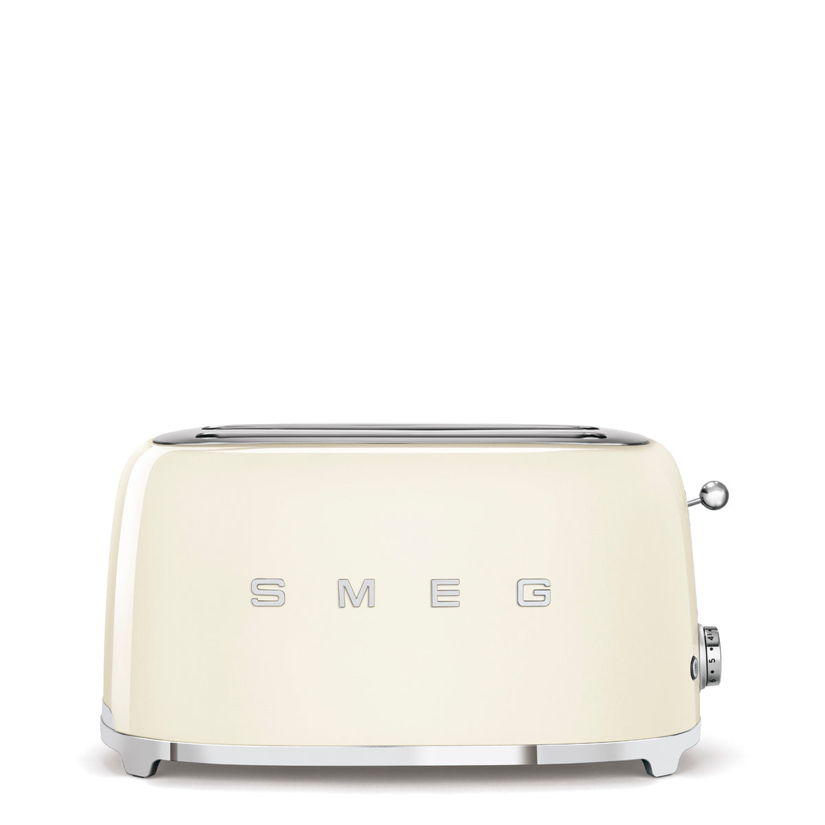 Grille‑pain SMEG TSF02 Années 50 — 2 fentes extra‑longues / 4 tranches, 6 niveaux, Bagel / Décongélation / Réchauffage