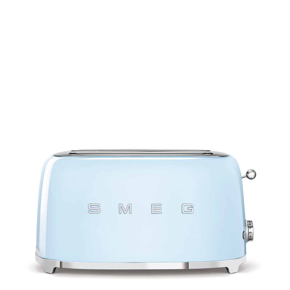 Grille‑pain SMEG TSF02 Années 50 — 2 fentes extra‑longues / 4 tranches, 6 niveaux, Bagel / Décongélation / Réchauffage