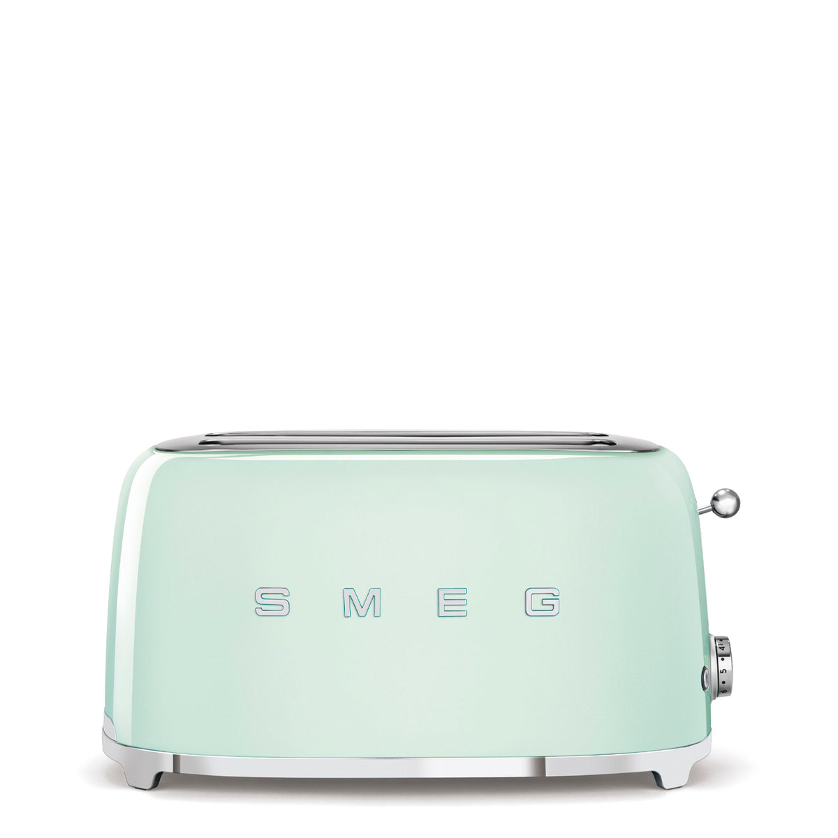Grille‑pain SMEG TSF02 Années 50 — 2 fentes extra‑longues / 4 tranches, 6 niveaux, Bagel / Décongélation / Réchauffage