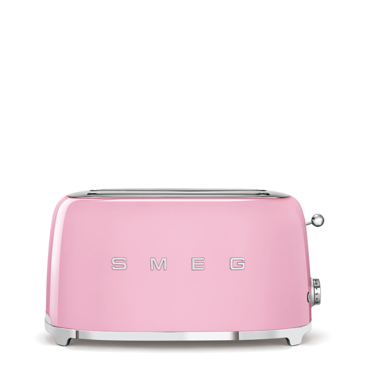 Grille‑pain SMEG TSF02 Années 50 — 2 fentes extra‑longues / 4 tranches, 6 niveaux, Bagel / Décongélation / Réchauffage