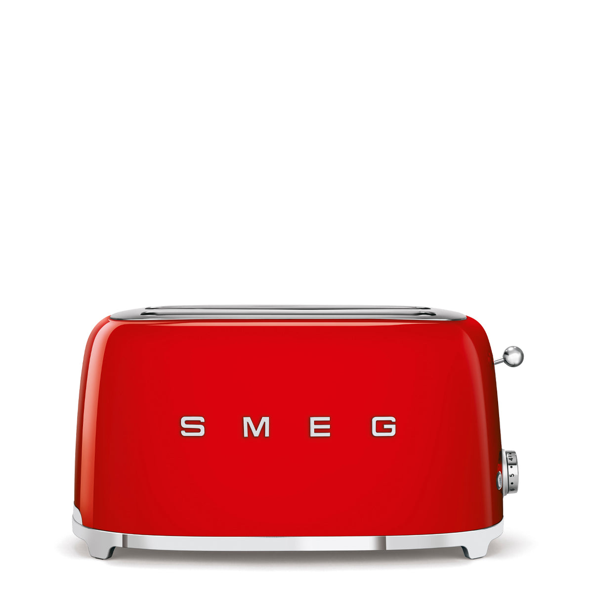 Grille‑pain SMEG TSF02 Années 50 — 2 fentes extra‑longues / 4 tranches, 6 niveaux, Bagel / Décongélation / Réchauffage