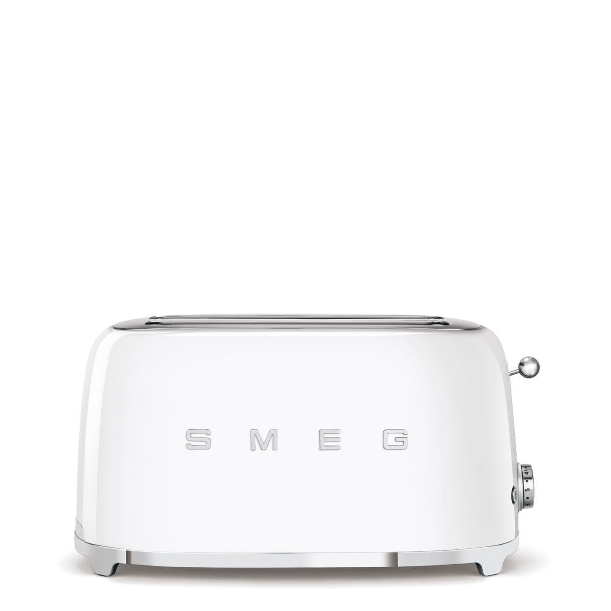 Grille‑pain SMEG TSF02 Années 50 — 2 fentes extra‑longues / 4 tranches, 6 niveaux, Bagel / Décongélation / Réchauffage