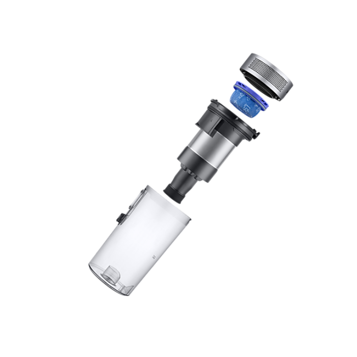 Steelstofzuiger SAMSUNG Jet 75E Premium (VS20B75A9R5/WA) — 200 AW, 60 min, Filtratie 99,999%