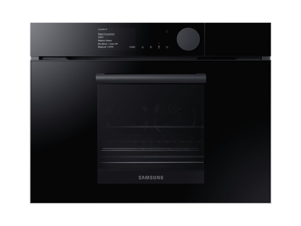 Four compact vapeur encastrable SAMSUNG Infinite Line™ NQ50T8939BK/EF — 50 L, Steam Combi (Full Steam + Ajout de vapeur), Dual Fan, Wi‑Fi SmartThings, A+, écran TFT 4,3" | Electro‑Choc