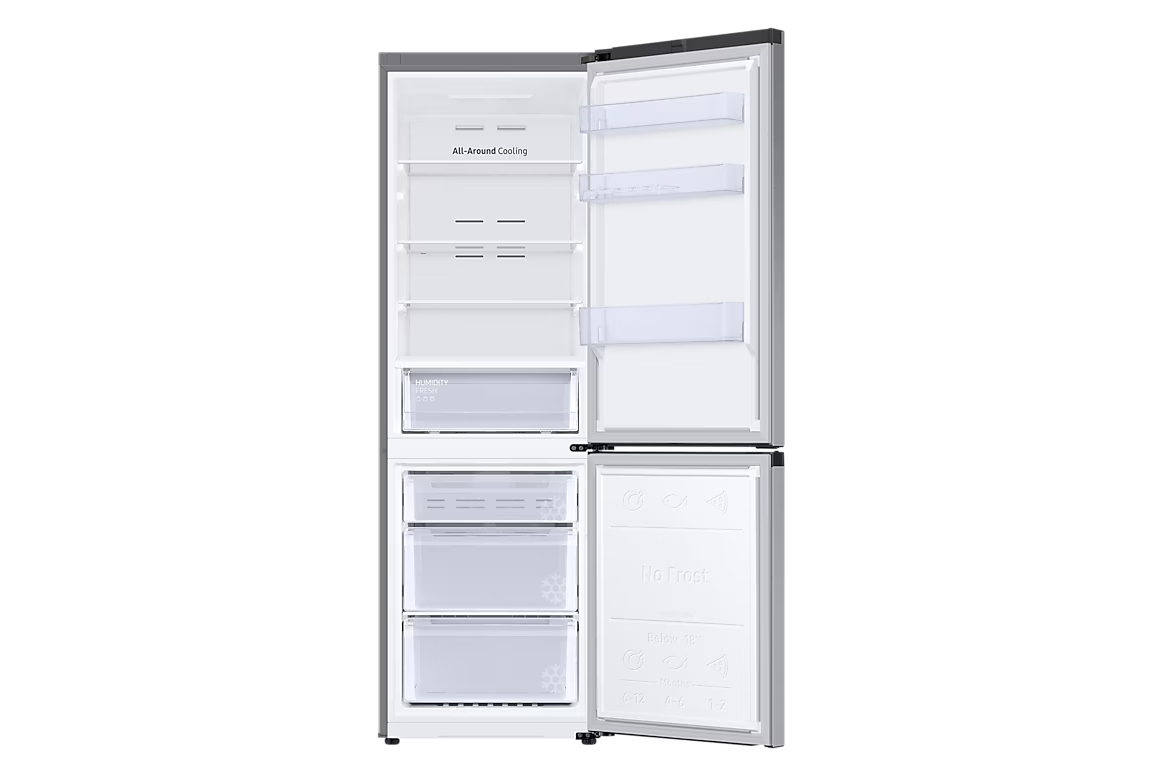 Frigo combiné SAMSUNG RB34C600CSA/EF (344 L) Wi‑Fi — classe C, No Frost, All‑around Cooling, Optimal Fresh+™, SmartThings AI Energy (jusqu’à -15%), 35 dBA, 60 cm | Electro‑Choc