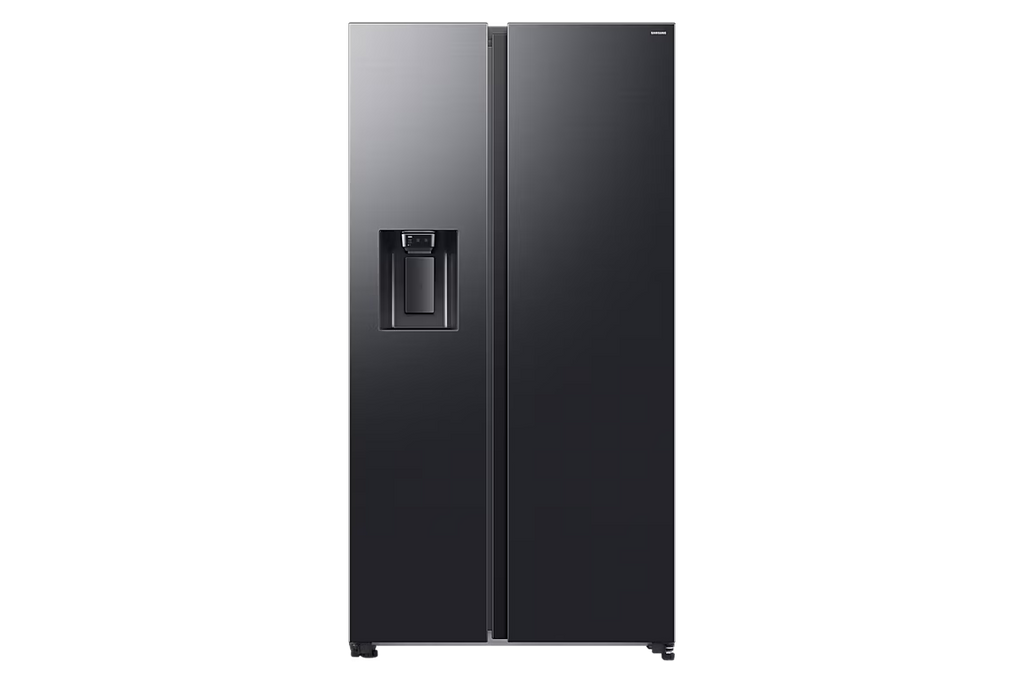 Réfrigérateur américain Samsung RS70F64KEFEF Bespoke AI 634 L — Distributeur d’eau et glaçons raccordé, Wi-Fi, 36 dB, classe E, Inox Noir