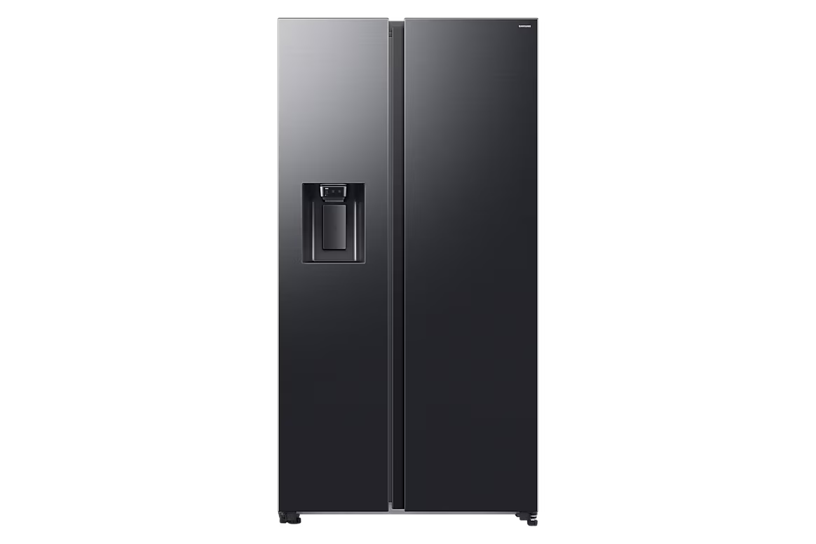 Réfrigérateur américain Samsung RS70F64KEFEF Bespoke AI 634 L — Distributeur d’eau et glaçons raccordé, Wi-Fi, 36 dB, classe E, Inox Noir