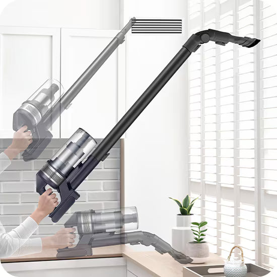 Aspirateur balai sans fil SAMSUNG Jet 75E Turbo VS20B75AGR1/WA — 200 AW, Jet Cyclone, filtration 99,999 %, jusqu’à 60 min, brosse Turbo Action, écran LCD, bac 0,8 L lavable | Electro‑Choc