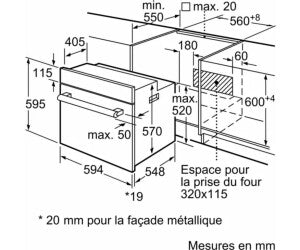 Inbouw oven BOSCH HBF154ES0F Serie 2 — 66 L, 3D hetelucht, EcoClean Direct, Klasse A, Inox