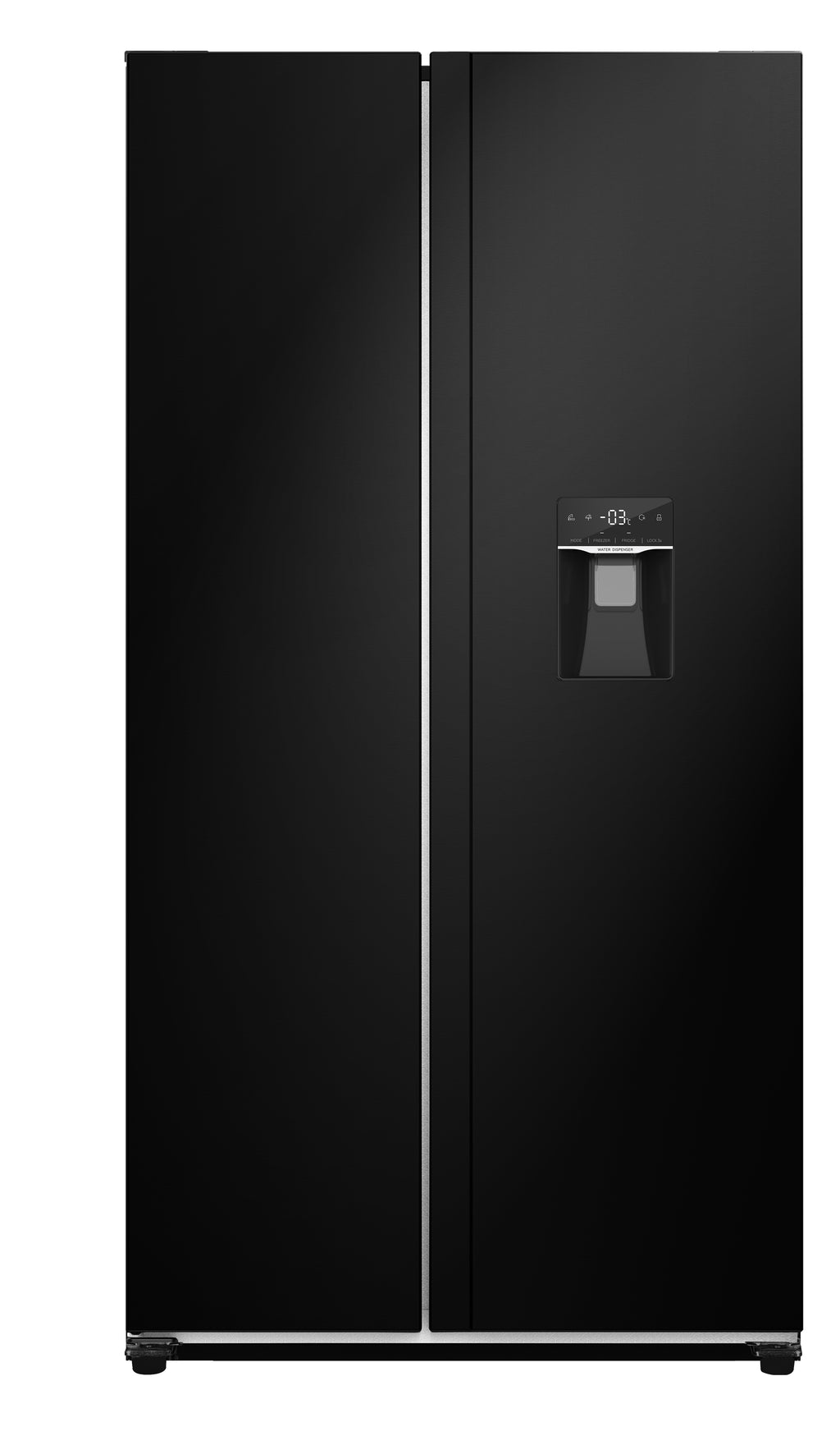 Amerikaanse koelkast EXQUISIT SBS239-WS-EB — 442 L, No-Frost, waterdispenser, 39 dB