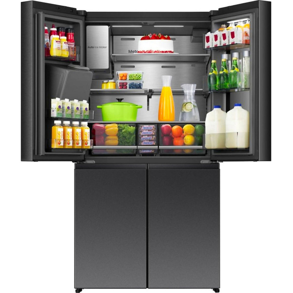 Réfrigérateur Cross Door HISENSE RQ600P7SKE — 615 L — PureView Door — Distributeur eau & glace — Total No Frost