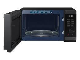 Micro-ondes Solo 32 L SAMSUNG MS32DG4504AGE1 (MW4000D) — 1000 W, CERAMIC INSIDE™, Power Defrost, Auto Cook & Menus auto, Eco Mode, commandes Tactile + Molette, design poignée encastrée | Electro‑Choc