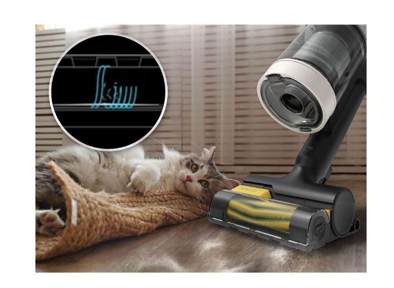 SAMSUNG Jet 95S Pet Steelstofzuiger (Teal Green) VS70H28GLT/WA — 770 W, tot 60 min, Speciaal voor huisdieren