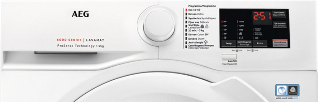 Wasmachine AEG L6FBI94BBW - 9kg - 1400 tpm