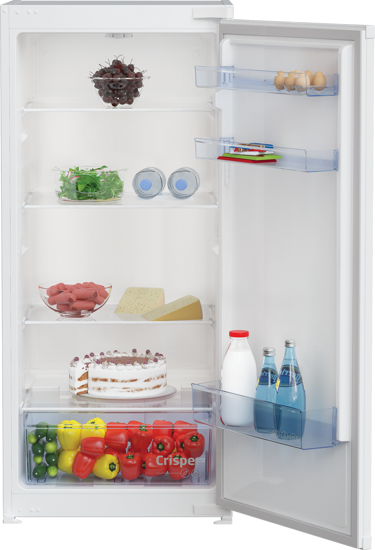 Réfrigérateur intégré BEKO BLSA210M4SN — 198 L, niche de 122cm, porte réversible, charnière coulissante, Classe E | Electro‑Choc