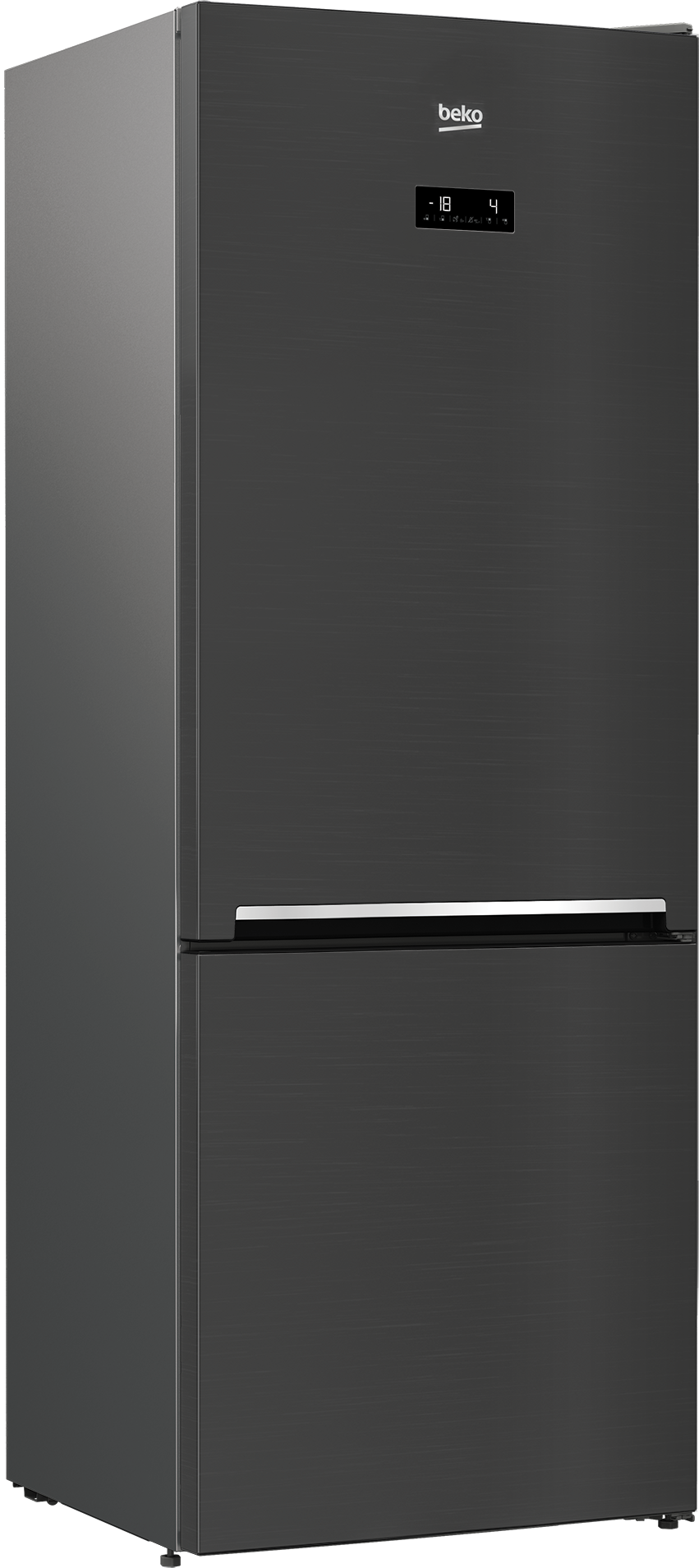 Réfrigérateur congélateur BEKO RCNE560E40ZXBRN 70 cm No‑Frost — 514 L, HarvestFresh, EverFresh+, 38 dB, Dark Inox, Classe E