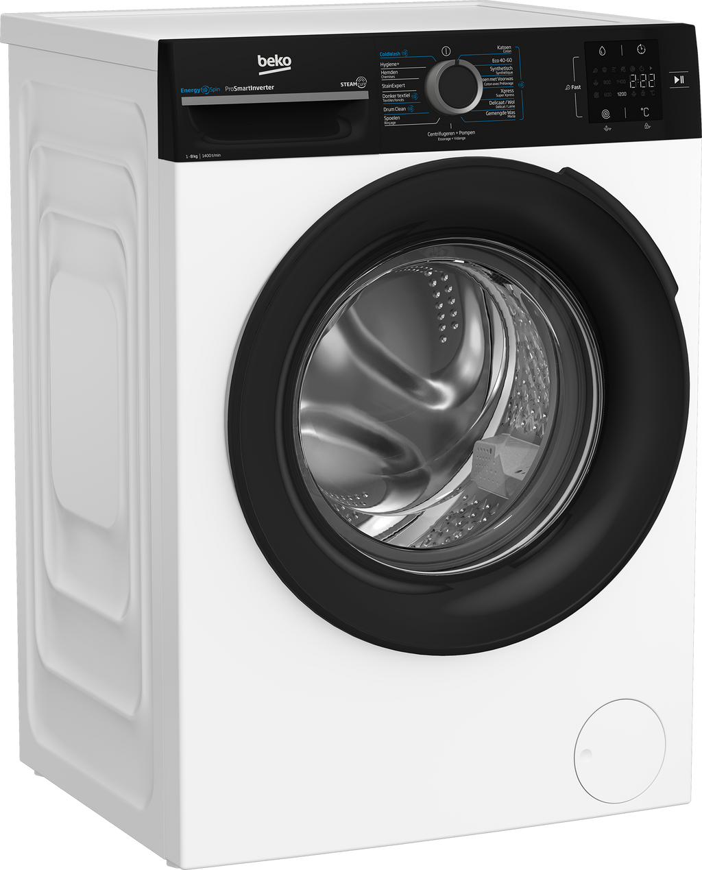 Wasmachine BEKO BM3WFT3841B - 8 kg - 1400 tpm - Stoom