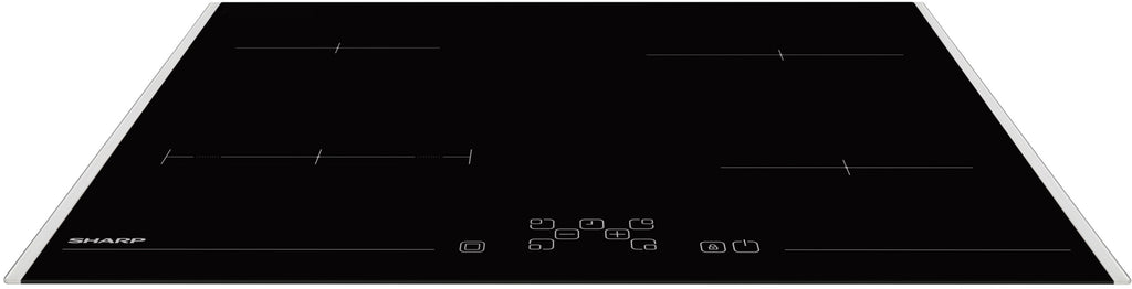 SHARP KH-6V08FT0K Glaskeramische inbouw kookplaat 60 cm — 4 zones, 5900 W, tiptoetsbediening