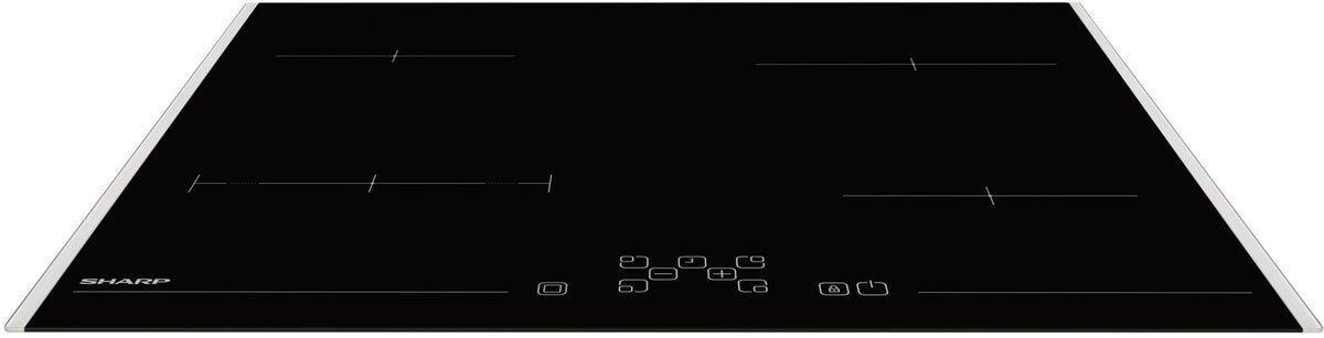 SHARP KH-6V08FT0K Glaskeramische inbouw kookplaat 60 cm — 4 zones, 5900 W, tiptoetsbediening