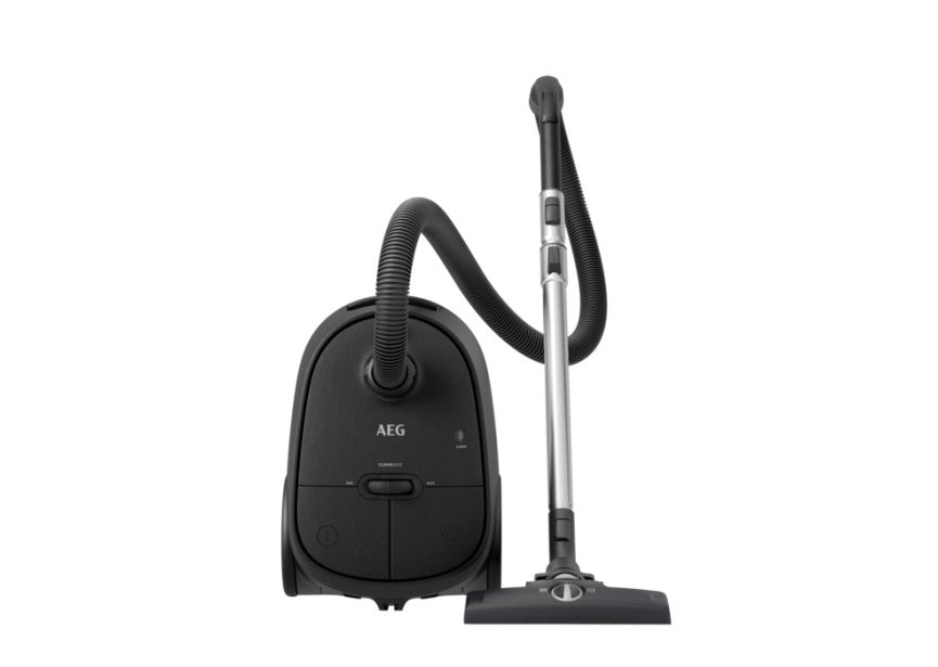 Aspirateur avec sac AEG CLEAN 6000 AB61C3GG — 73 dB, 3,5 L, filtration HEPA, brosses DustMagnet Silent + Parketto Pro, 50% plastique recyclé, indice réparabilité 8,6/10 | Electro‑Choc