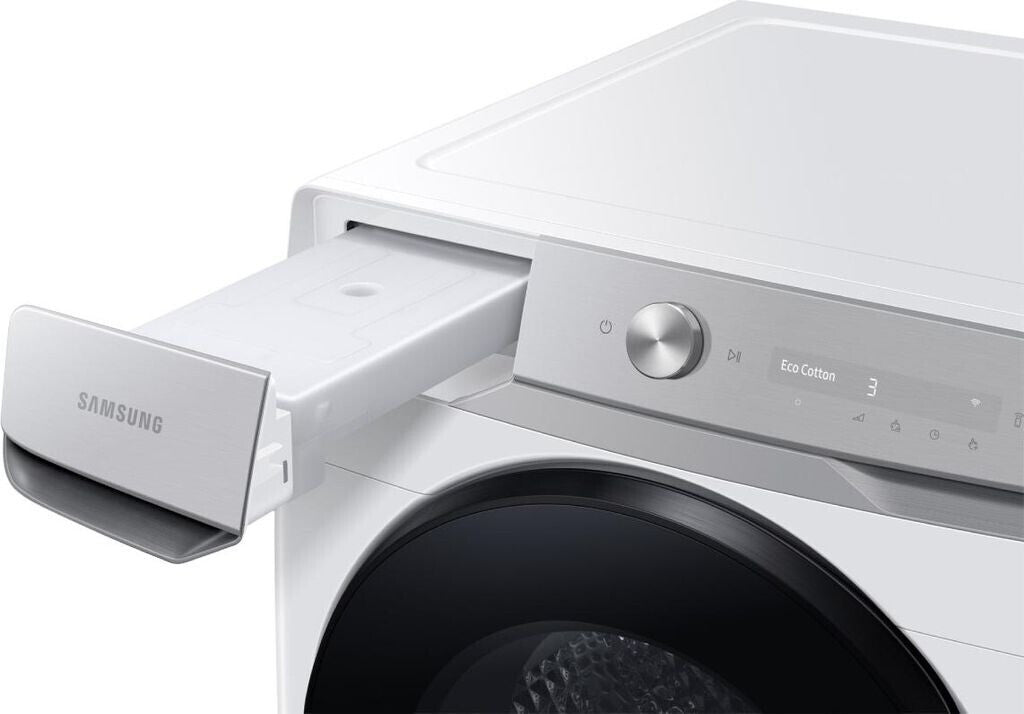 Sèche-linge pompe à chaleur Samsung DV16DG8600BWU3 — 16 kg, Hybrid Heat Pump, AI Dry, AI Control, SmartThings Wi‑Fi, Hygiene Care+, Pet Care, classe C | Electro‑Choc