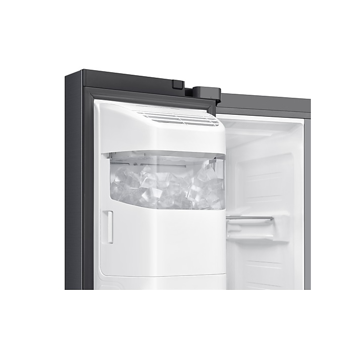 Réfrigérateur américain Samsung RS70F64KEFEF Bespoke AI 634 L — Distributeur d’eau et glaçons raccordé, Wi-Fi, 36 dB, classe E, Inox Noir