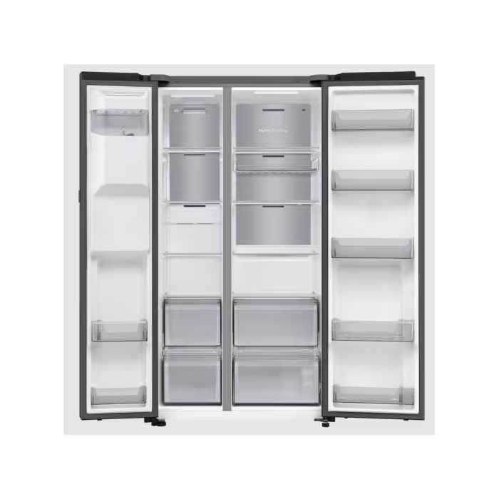 Réfrigérateur américain SAMSUNG AI Home Série 9 (RS90F64EDFEF) — 621 L, écran LCD ,  Auto Open Door, Wi‑Fi  Classe D