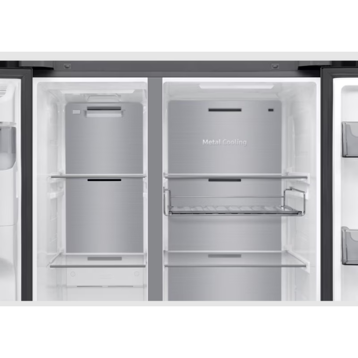 Réfrigérateur américain SAMSUNG AI Home Série 9 (RS90F64EDFEF) — 621 L, écran LCD ,  Auto Open Door, Wi‑Fi  Classe D