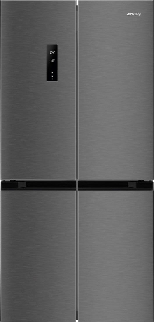 Réfrigérateur américain 4 portes SMEG FQI48KD — 488 L, No Frost, Dark Grey Inox, 39 dB, classe D | Electro‑Choc