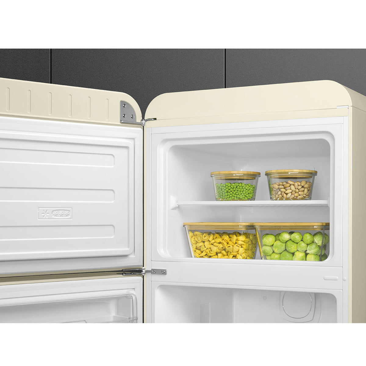 Réfrigérateur vintage 2 portes SMEG FAB30LCR6 crème — 294 L, classe C, Inverter | Electro‑Choc